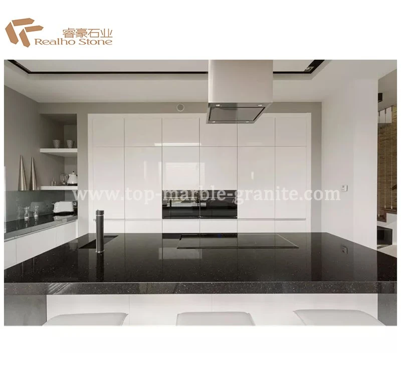 black galaxy granite countertop