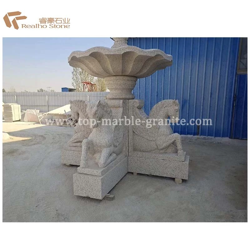 Bottom of granite fountain