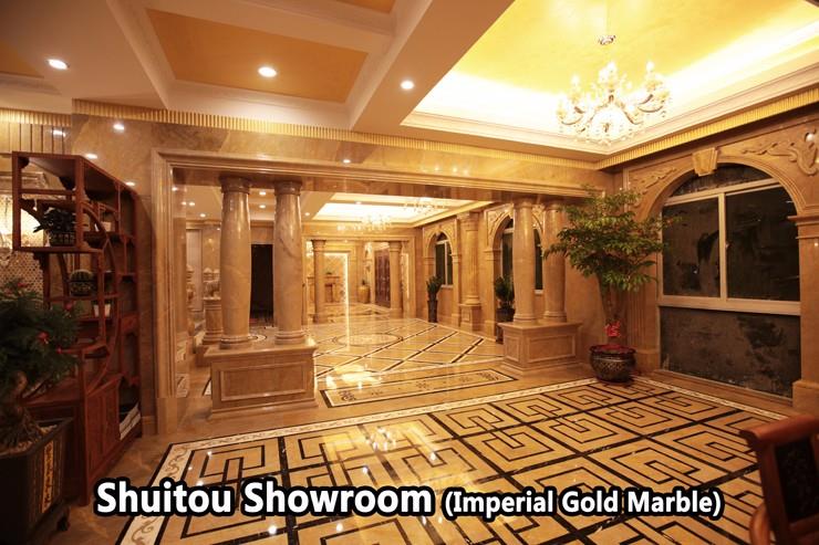 Imperical Gold Marble for Interior Decoration Sample Room Imperical Gold Marble for Interior Decoration Sample Room