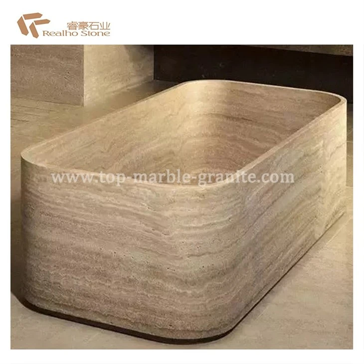 travertine tub