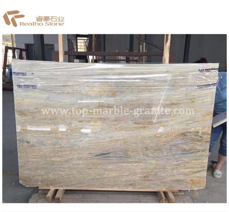 Peacock Jade Granite Slabs for Kitchen Countertop