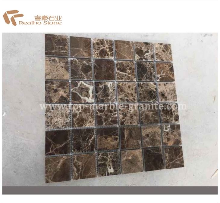 brown marble mosaic
