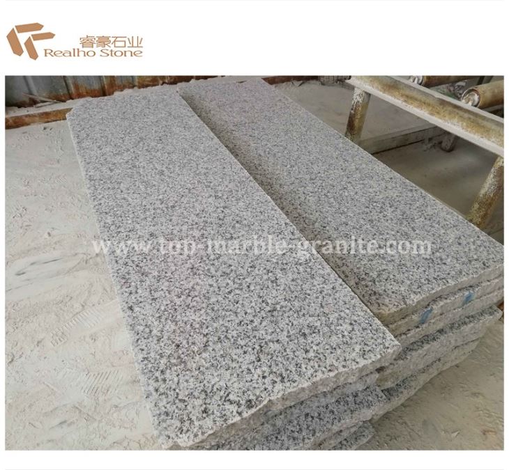 Flamed Chinese Crystal White Granite Slabs
