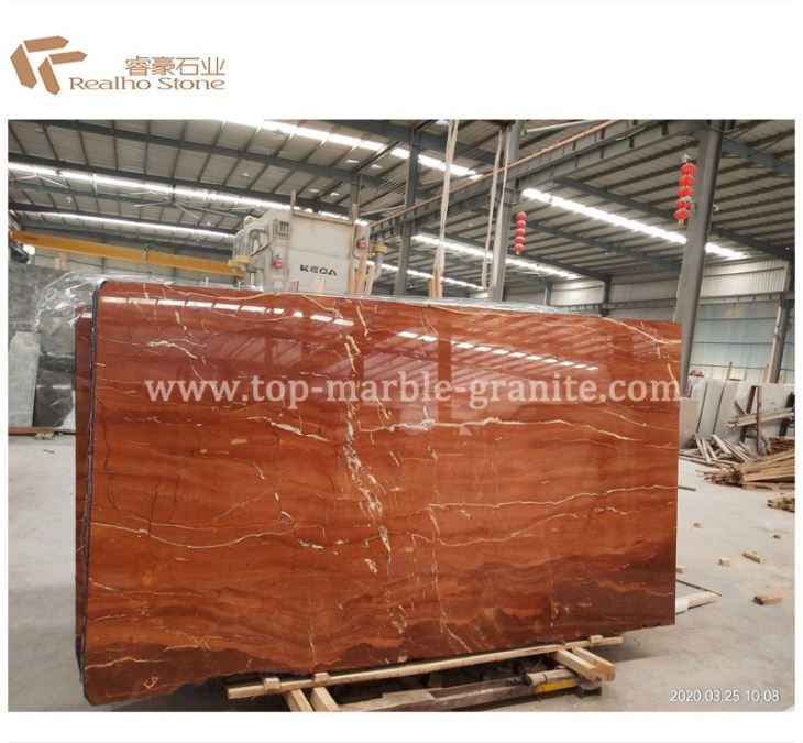 Spanished Red Rojo Alicante Marble Slab