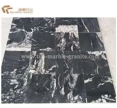 Nadtlačna ploščica Lactea Black Granit
