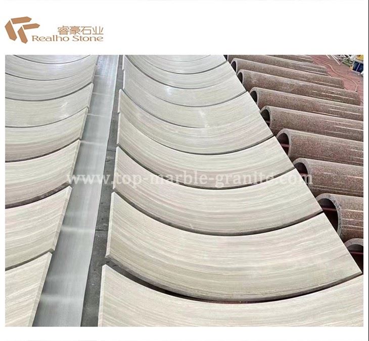 white marble columns