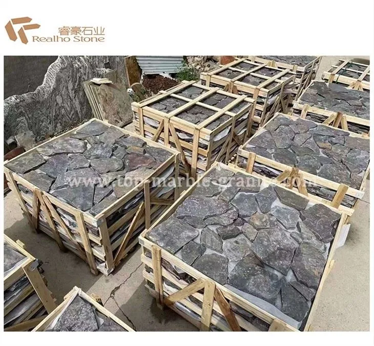 Black stone tile