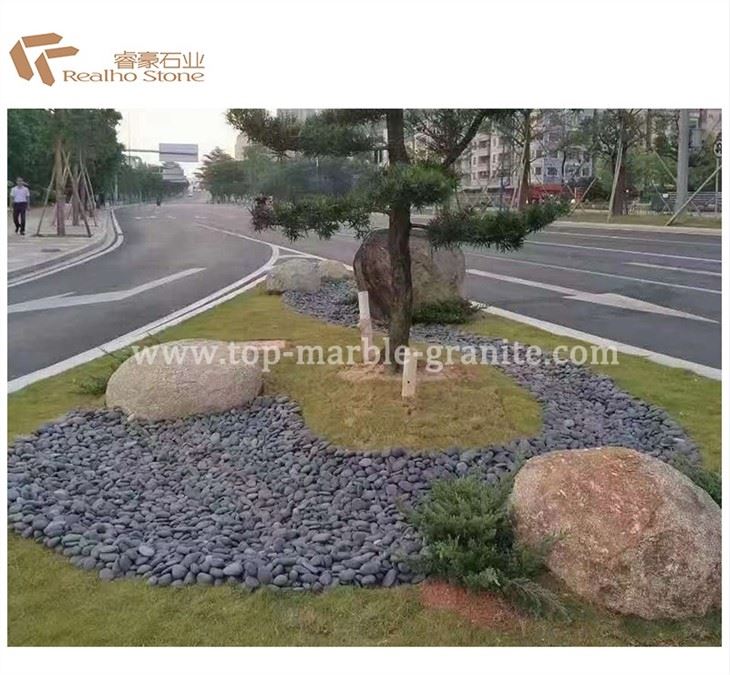 Black pebble for garden